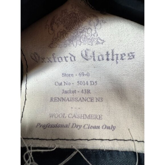 Oxford Clothes Neiman Marcus  Wool Cashmere Houndstooth Blazer Renaissance 43R - Picture 6 of 16